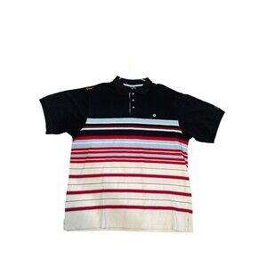 Southpole Polo Shirt SZ XXL Striped Rugby Casual Mens VTG 90s Rap Y2K Hip Hop